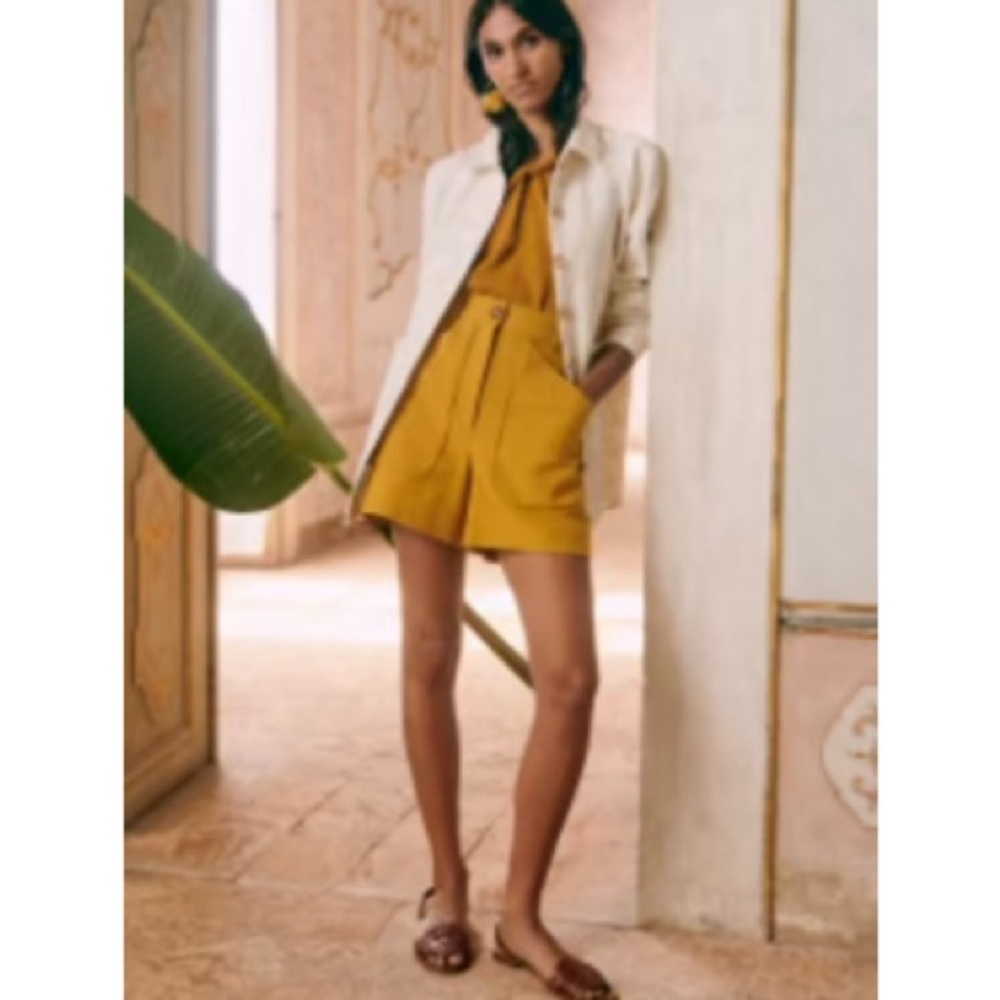 Sezane Alberello Shorts Ocre - Size 46